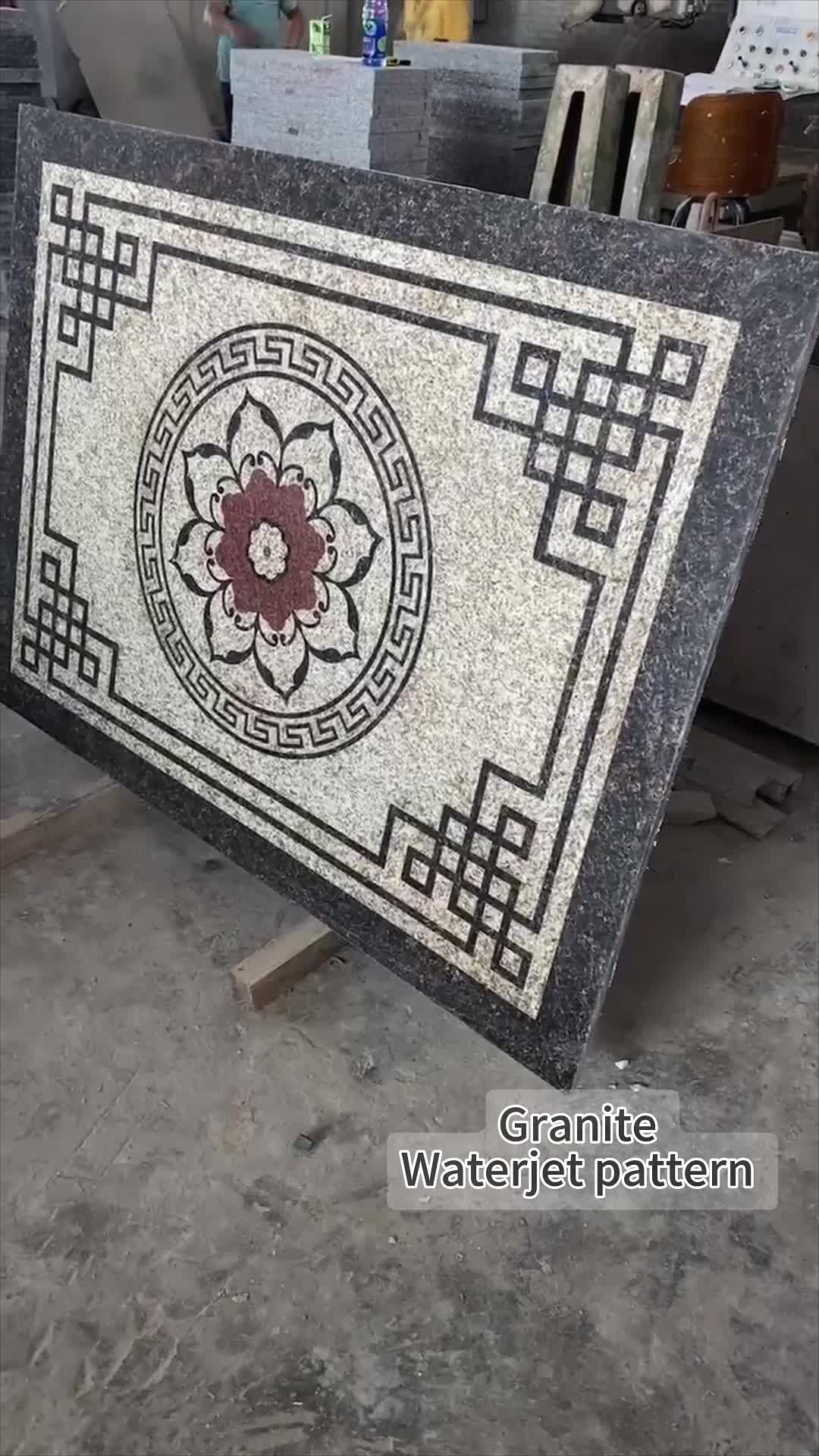 Granite Waterjet Pattern Carpet Medallions