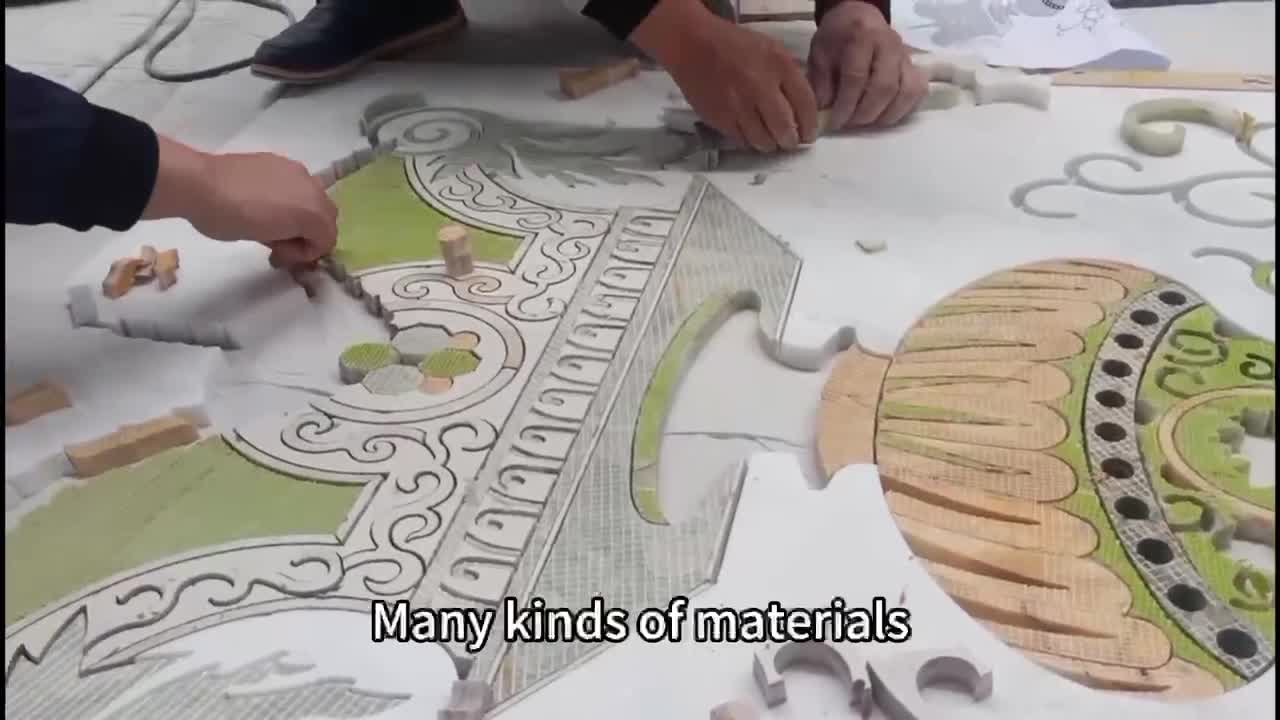 Marble For Hotel Waterjet Pattern Medallions