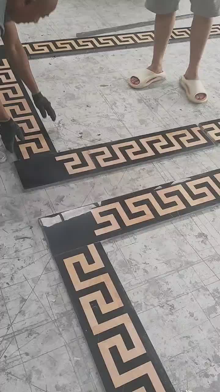 Waterjet Flooring Border Lines For Luxury Public Place
