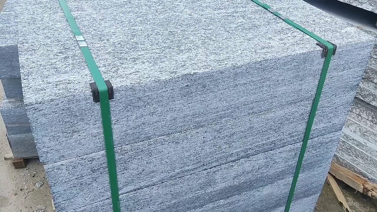 Cheap Juparana G302 Flamed Granite Non-Slip Stone Block Deck Steps