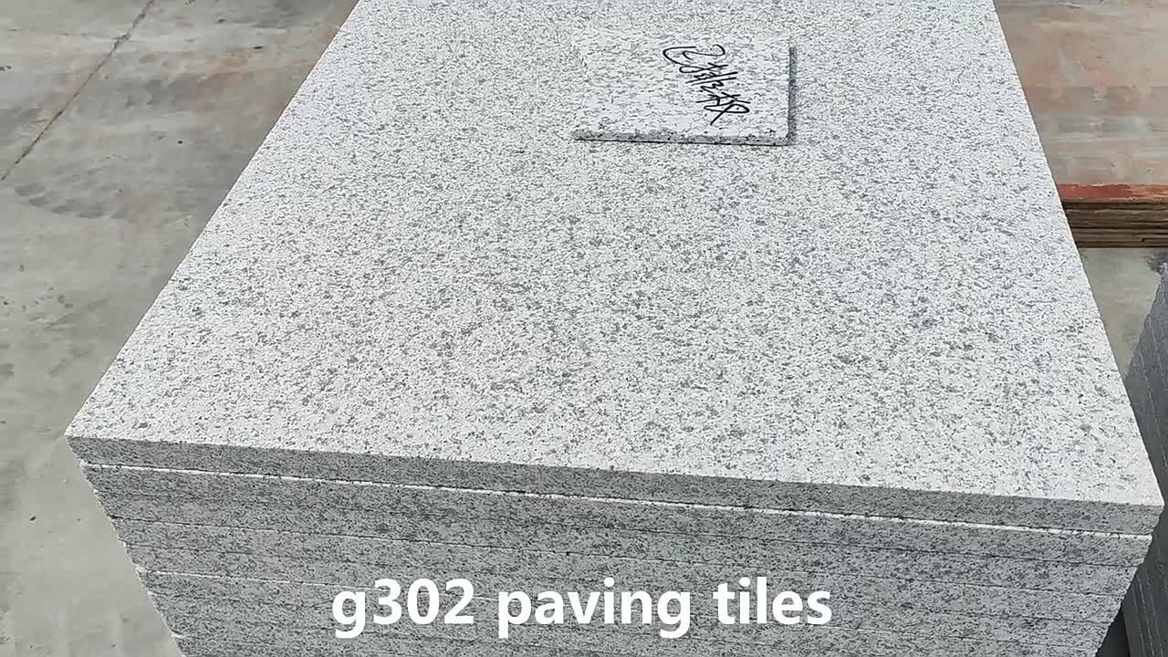 Chinese G302 Granite 2Cm Thickness Flamed Paving Tiles