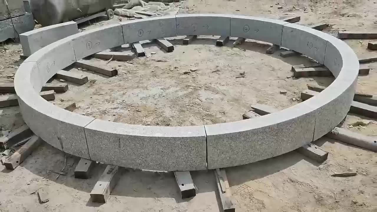 Customize Garden Curved Kerb Granite Road Side Stone