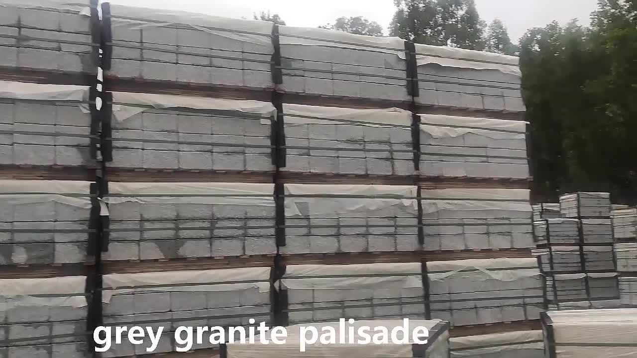 High Quality Solid Grey Granite Outdoor Garden Palisade