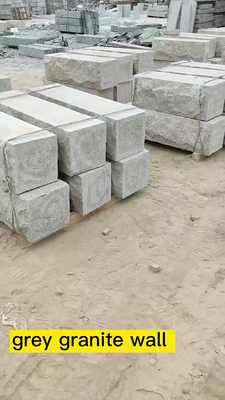 Outdoor Granite Raw Material Wall Blocks Garden Mushroom Stone
