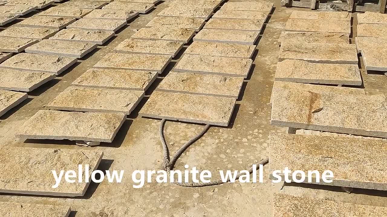 Sand Yellow Mushroom Stone Cladding For Exterior Wall