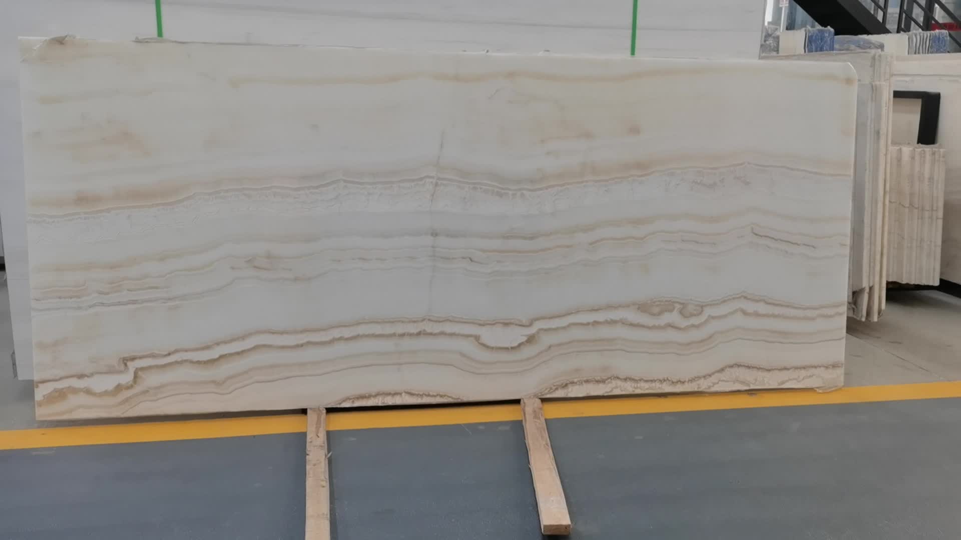 Turkey Polished Ivory Onyx Big Slabs