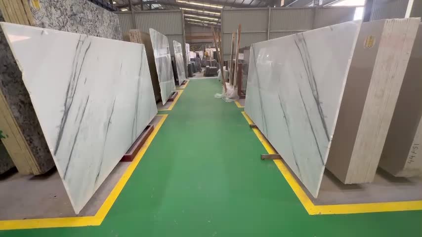 Vietnam Sparkling Calacatta Marble Blocks
