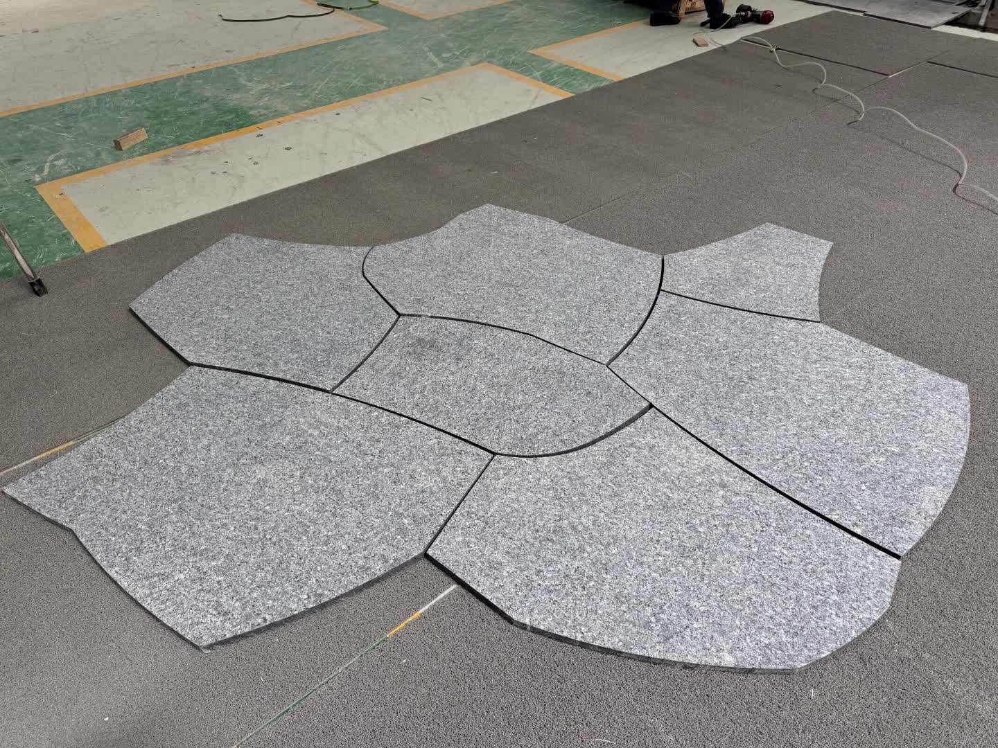 China Juparana Granite Flagstone Flamed Surface