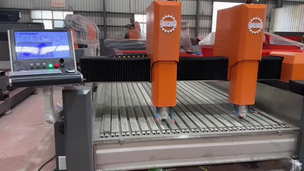 Double-Head CNC Stone Engraving Machine