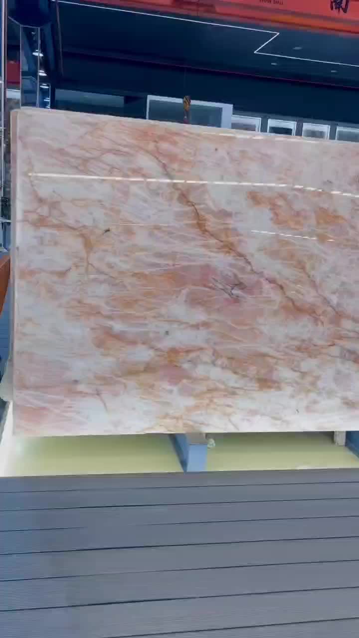 Brazil Cristallo Pink Quartzite Lady Lumix Slabs For Wall