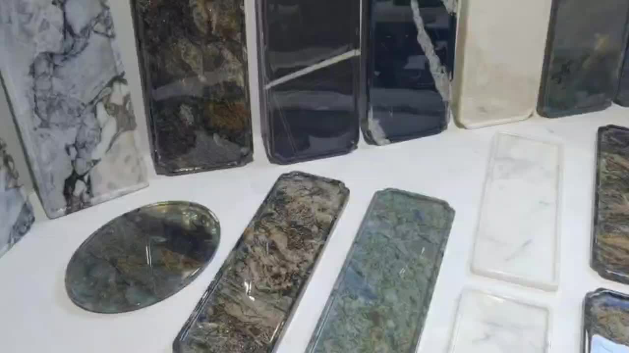 Modern Natural Stone Marble Trays Plates