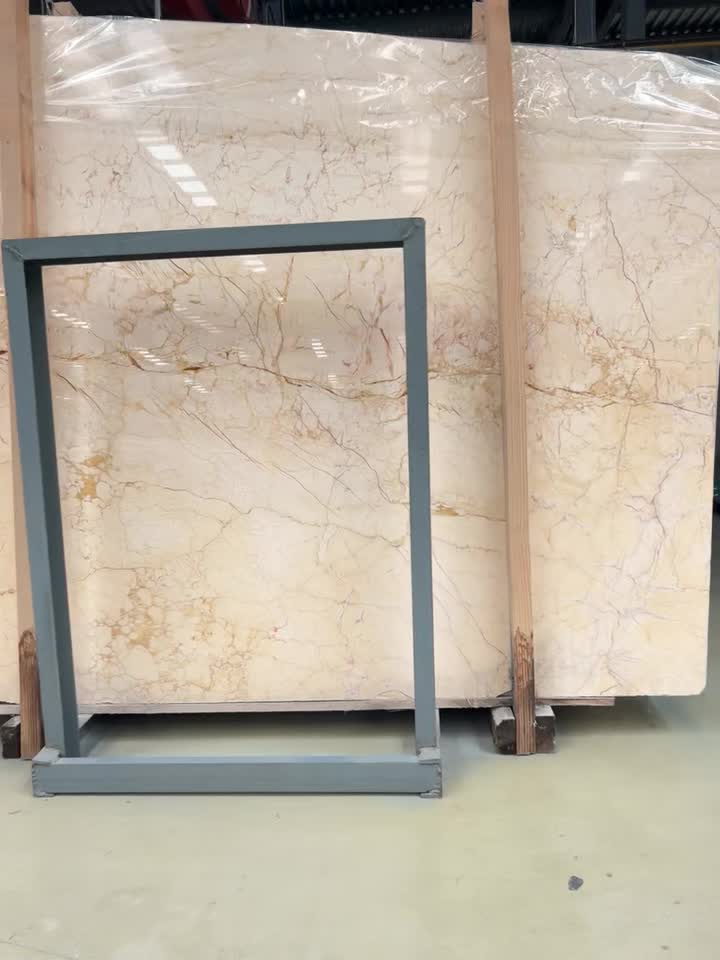 Polished 1.8T Sofita Beige Marble Slabs