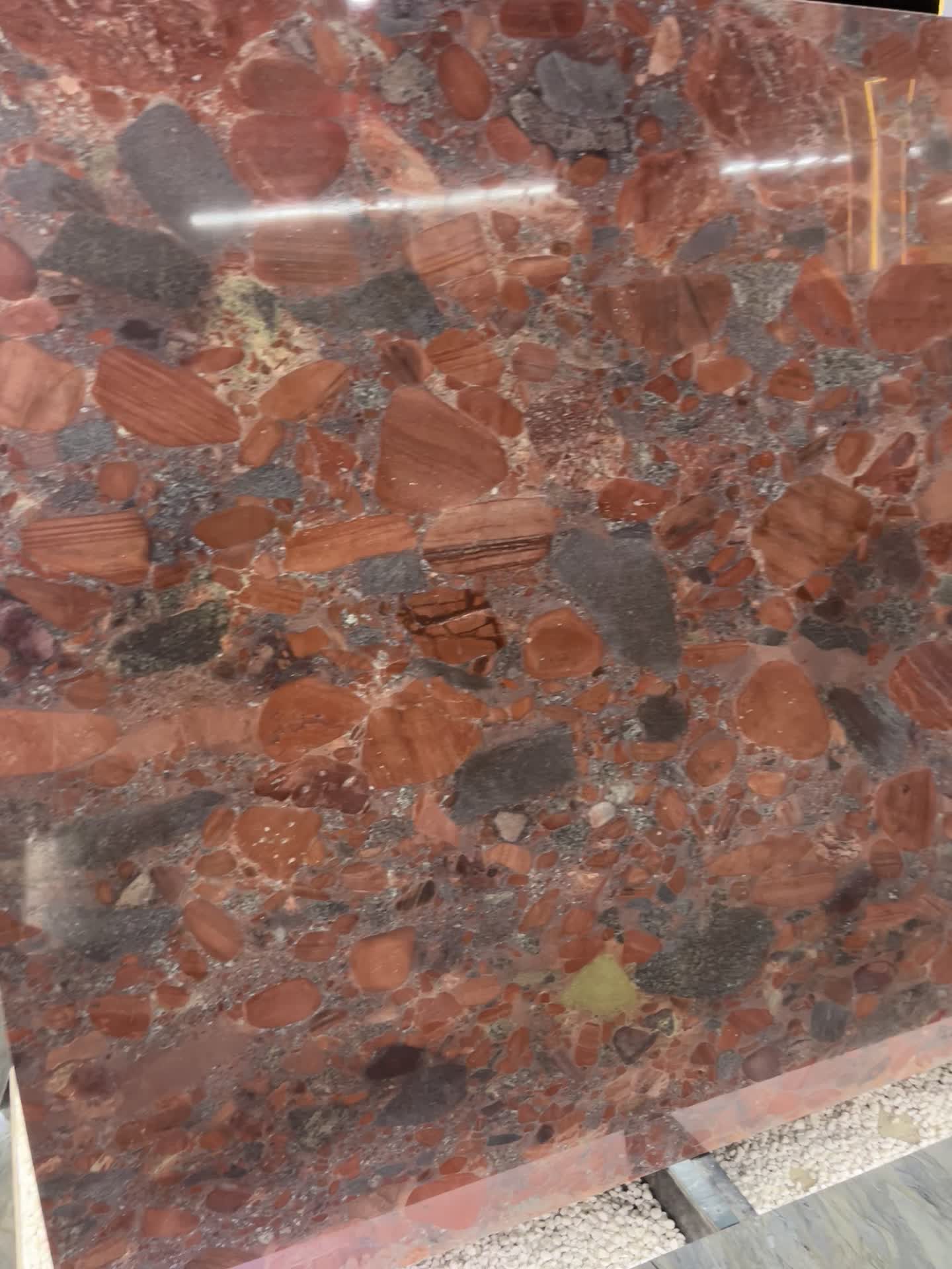 Aquarius Red Granite Slabs