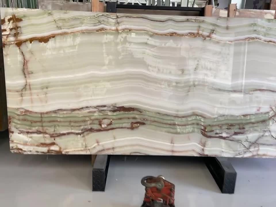 Bursa Green Onyx  Slabs For Bathroom Wall