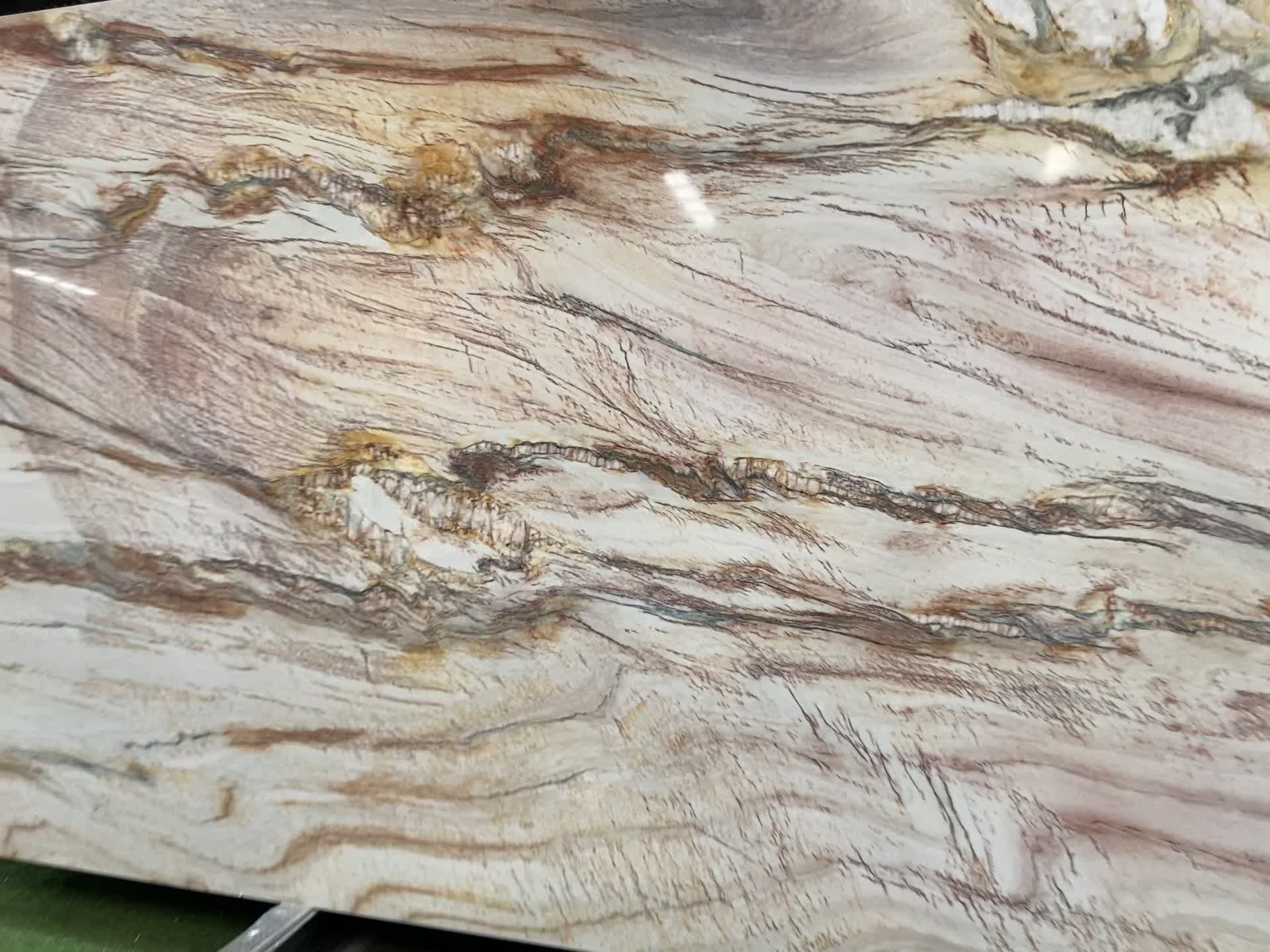 Golden Macaubas Fantasy Quartzite Slabs