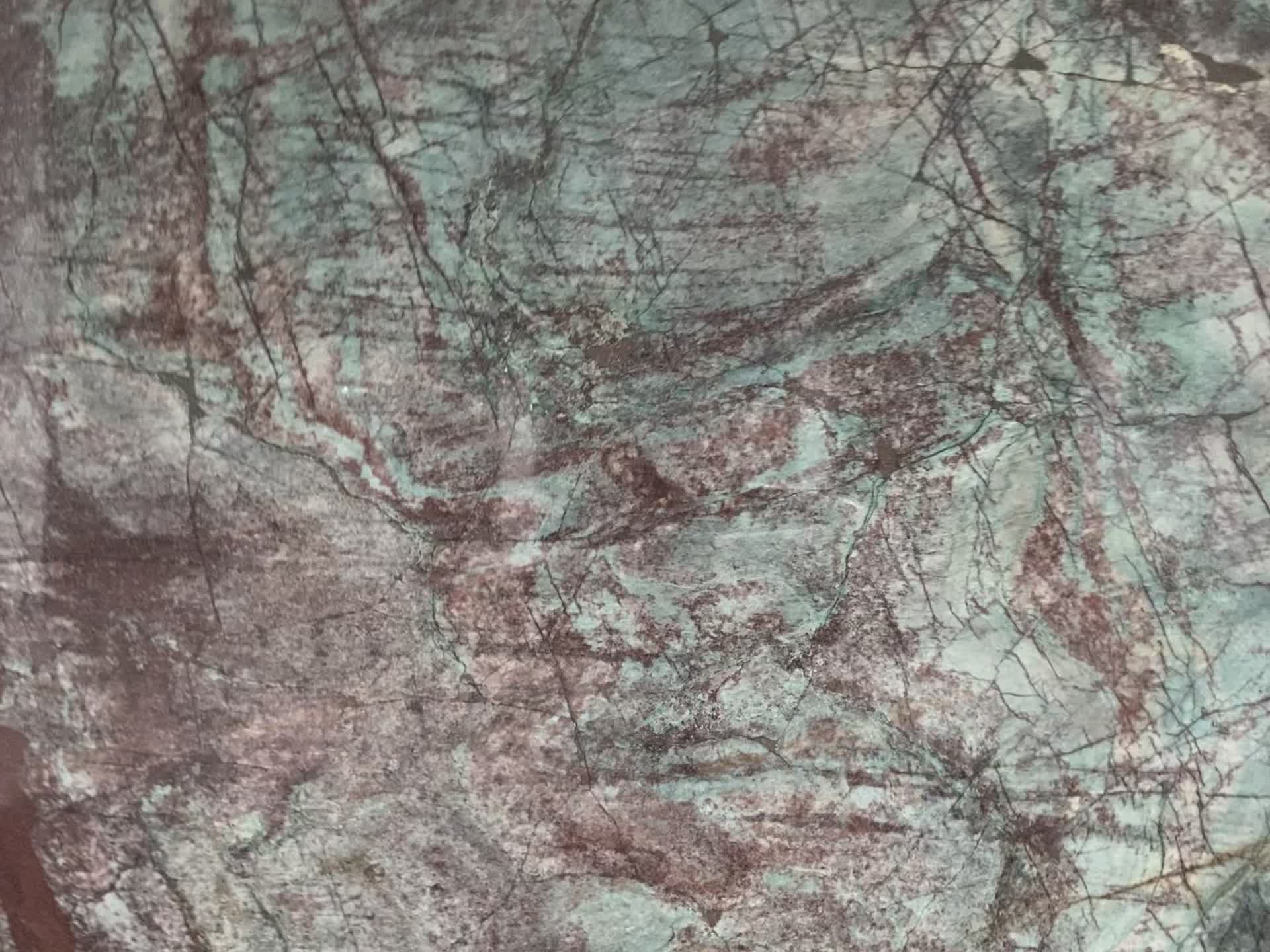 Green Fire Quartzite Slabs For Kitchen Countertops
