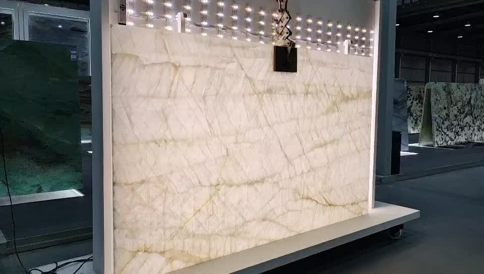 Iceberg White Marble Slabs For Feature Wall In Backlighting
