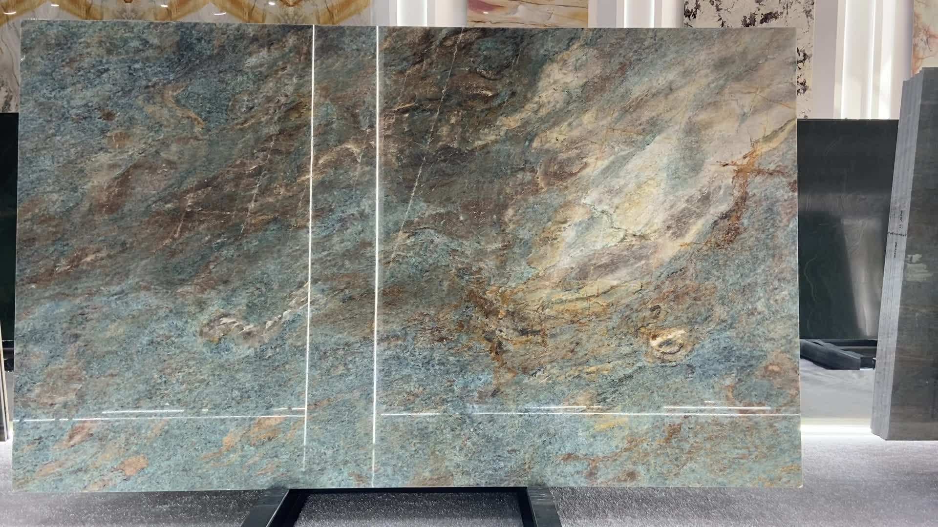 Jeriba Blue Quartzite 20Mm Thick Polished  Slabs