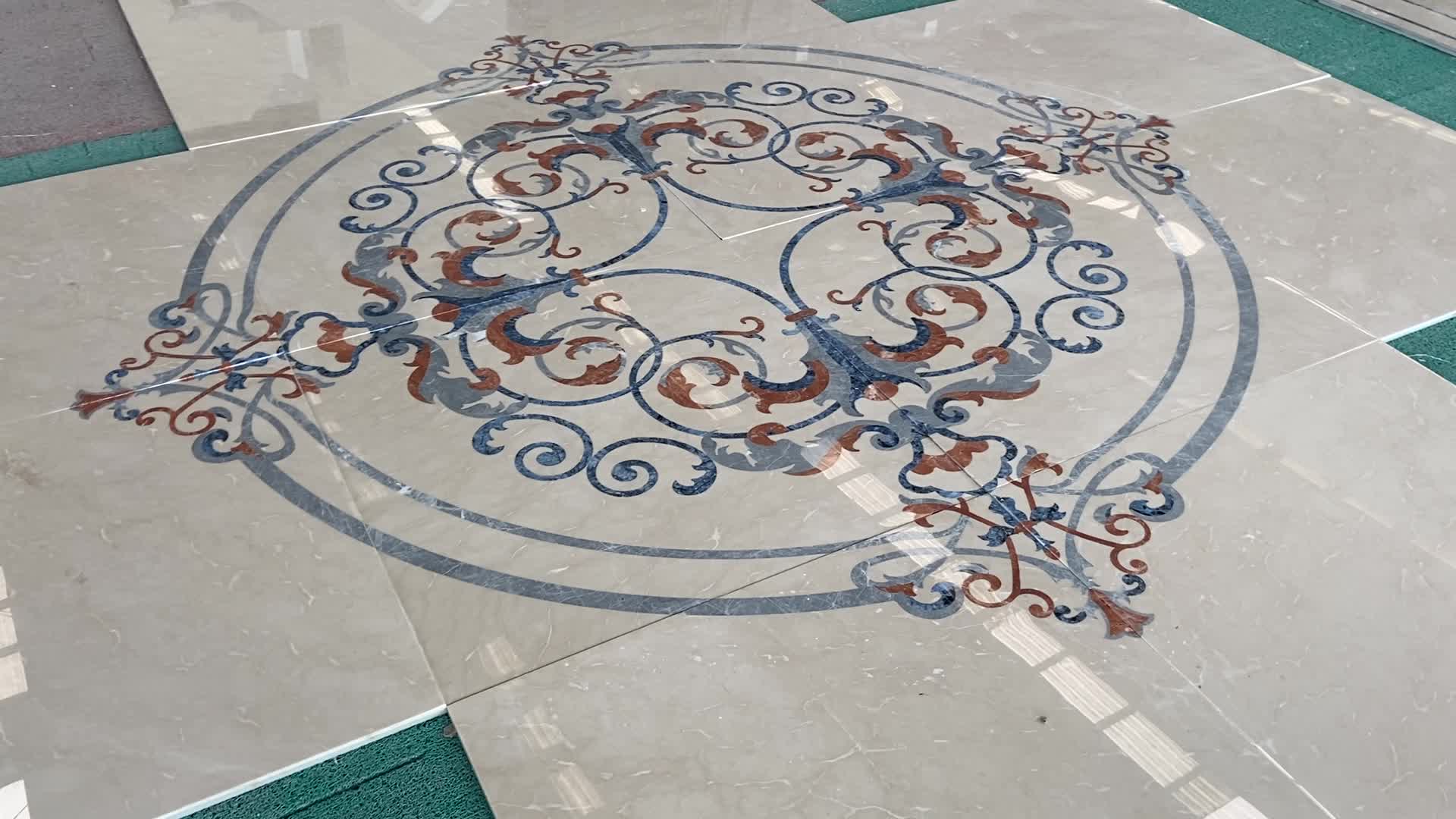 Marble Meddallion For Hotel Lobby Flooring Foyer