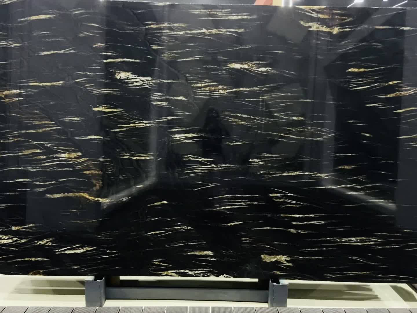 Portoro Black Quartzite Slabs