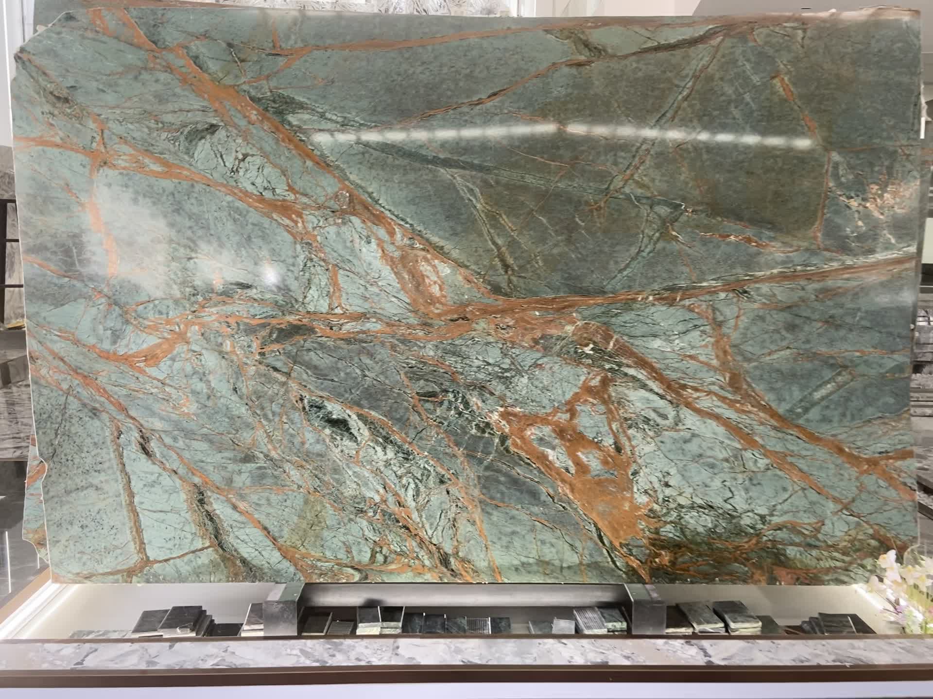 Royal Green Marble Slabs For Wall Decor