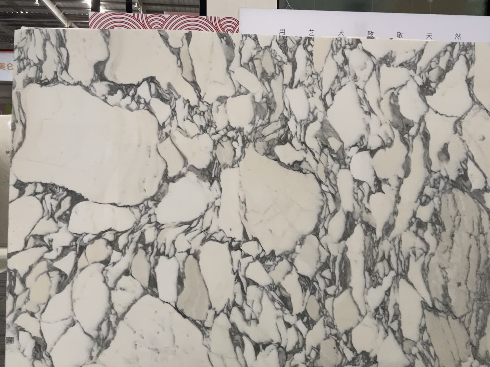 Statuary Arabesque Marbla Slabs  Pattern