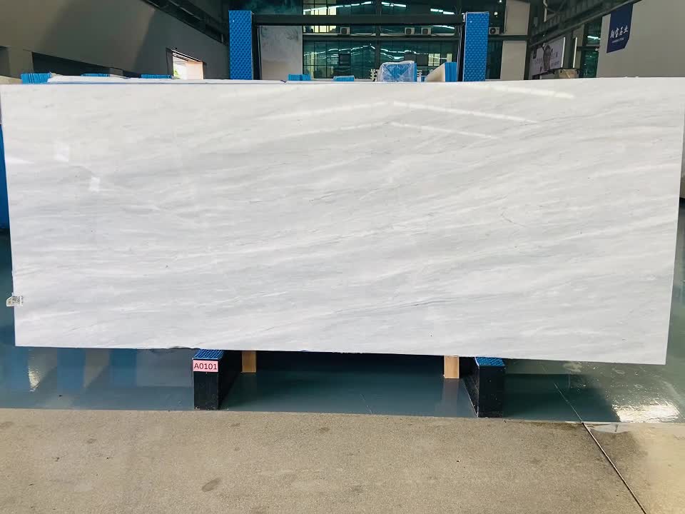 Water Cloudy Grey Marble Slabs
