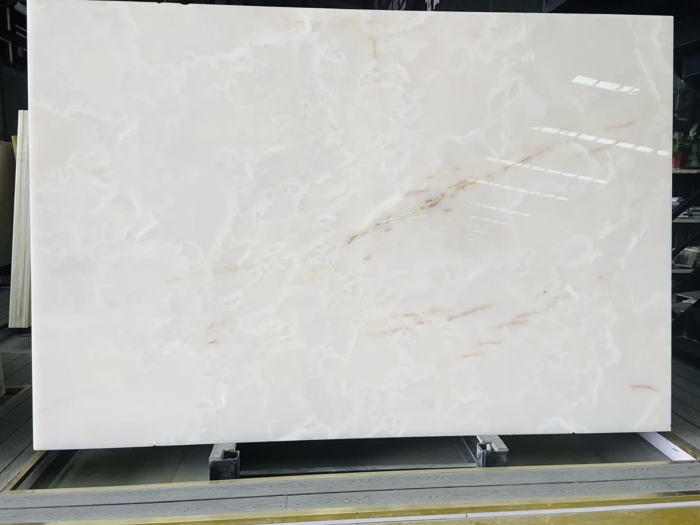 White Onyx Big Slabs For Backlighting Wall Decor