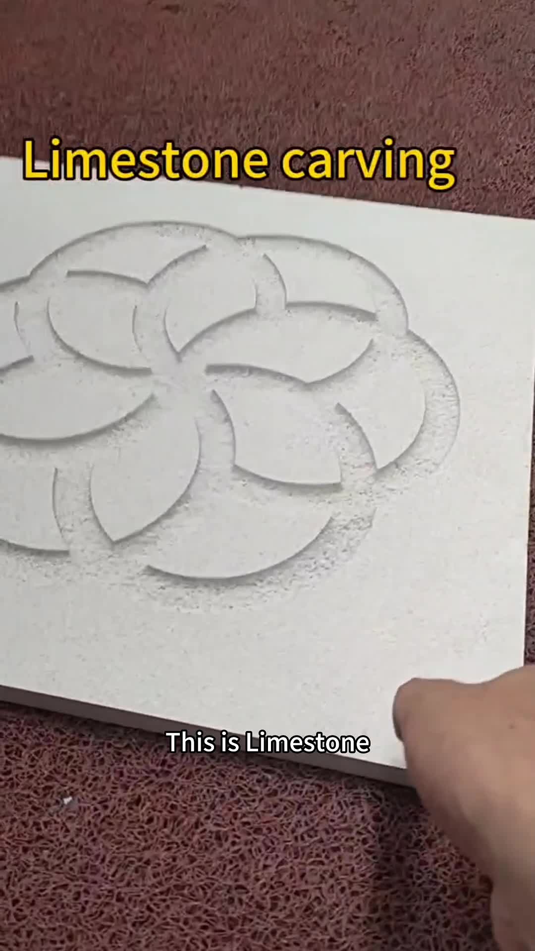 Limestone Carved Flower Building Stones