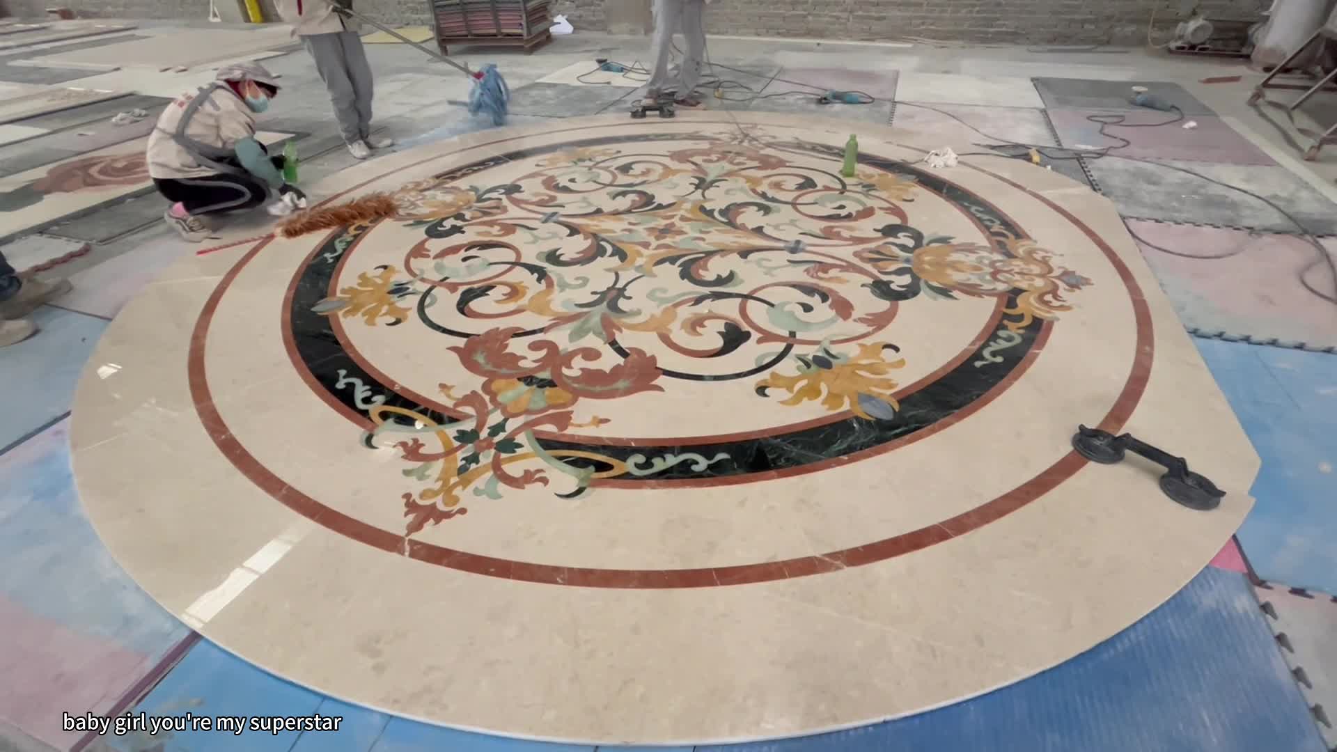 Rich Small Patterns For Inner Flooring  Waterjet Medallions