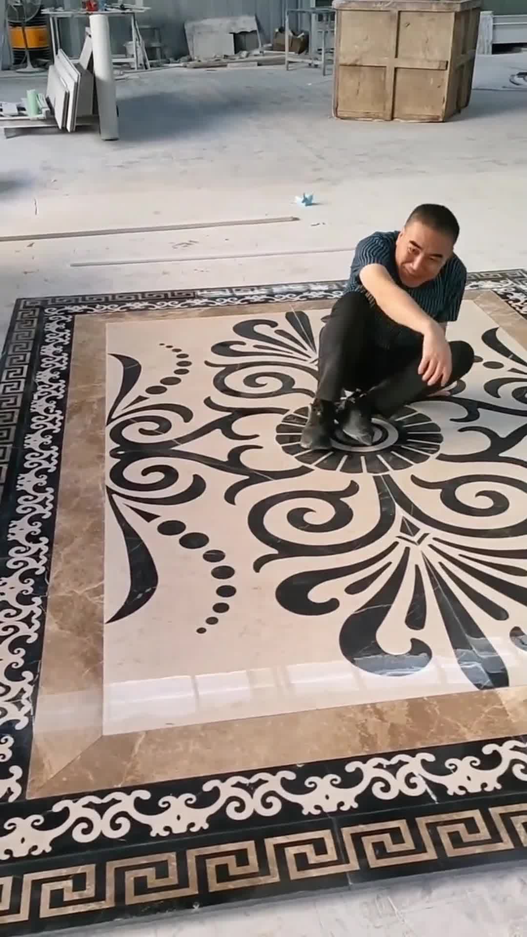 Special Design Natural Marble Waterjet Medallions