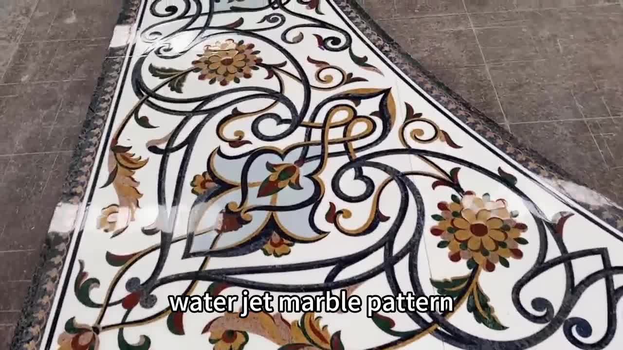 Very Luxury Complex Wall  Waterjet Pattern Medallions