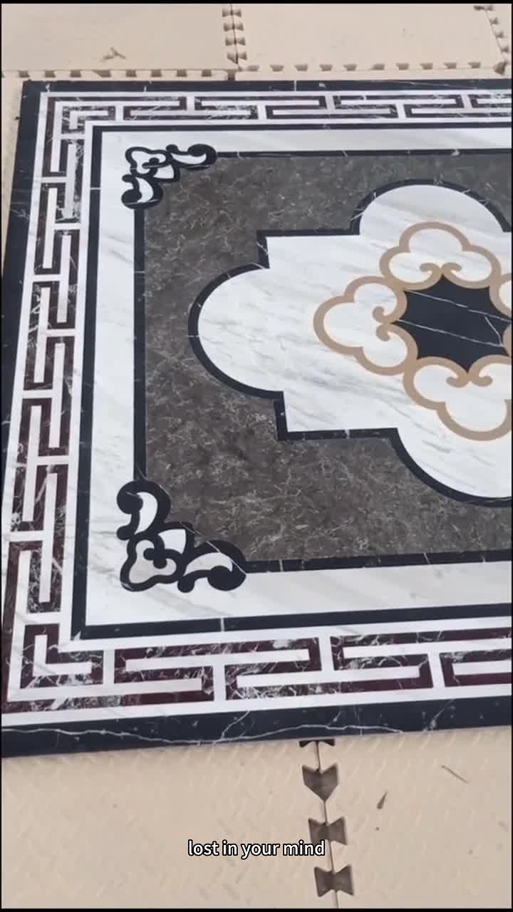 Wyndham Grey Marble  Waterjet Medallions