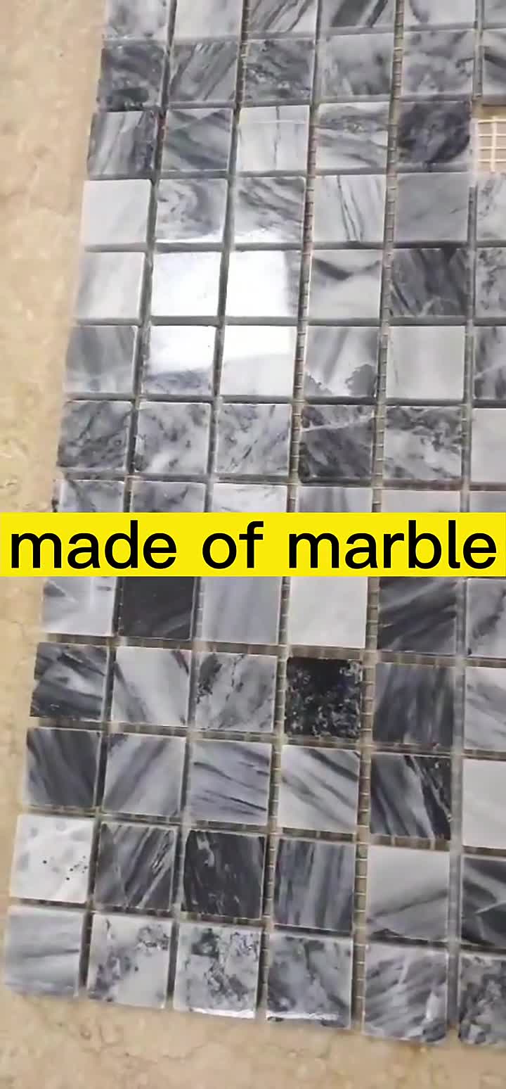 High Quality Glass Ceramic Mixed Metal Mosaic Tiles