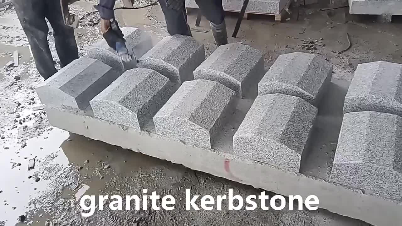 Factory Wholesale Granite Road Kerb Stone M Style Curbstone