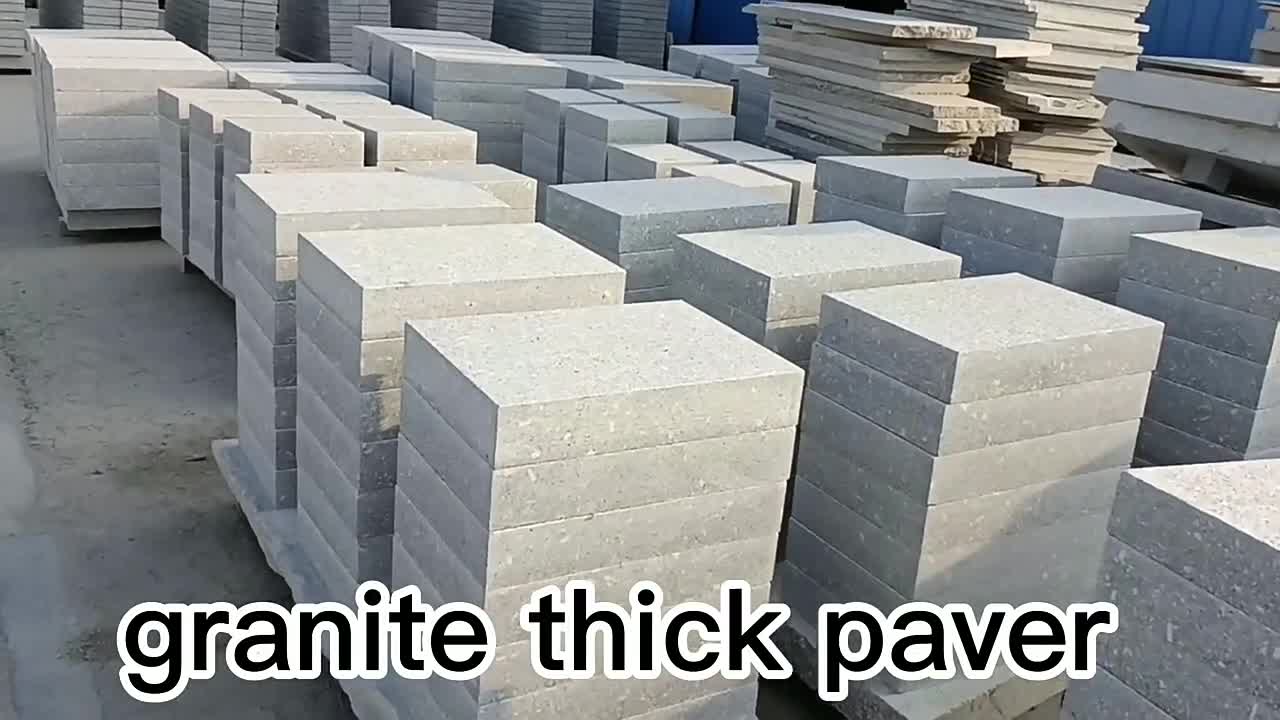 Honed Grey Granite Thick Paver G375 Pavement Tiles