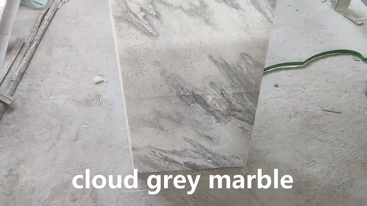 Wholesale Cloudy Grey-White Square Marble Wall Tiles