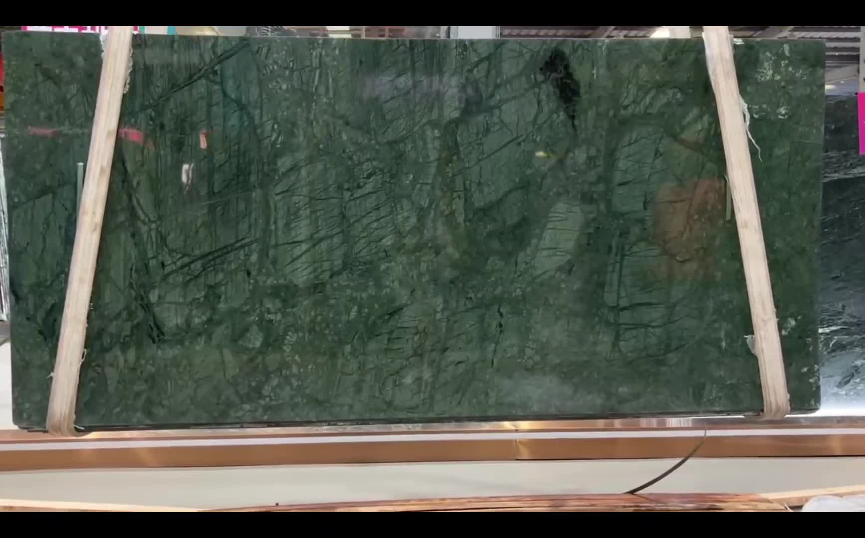 Hualien Dark Green Marble Slabs
