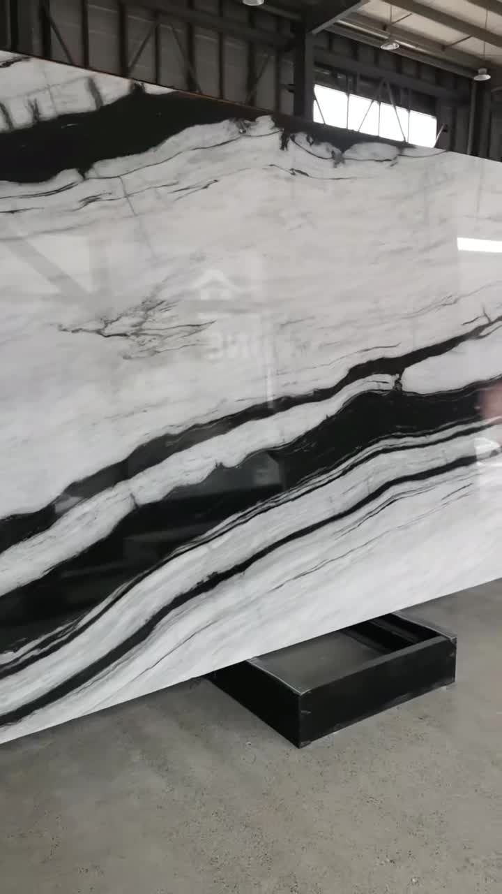 Panda White Marble Slab Floor Tile