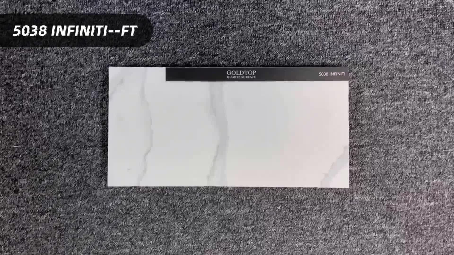 GOLDTOP 5038 Infiniti Quartz Artificial Stone Countertops