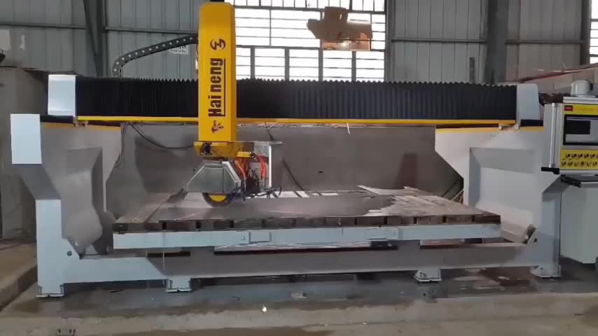 Cnc 5 Axis Heavy-Duty Mono-Block Marble Stone Bridge Saw