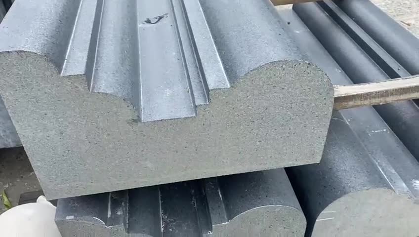 Black Granite Exterior Cornices, Building Ornaments