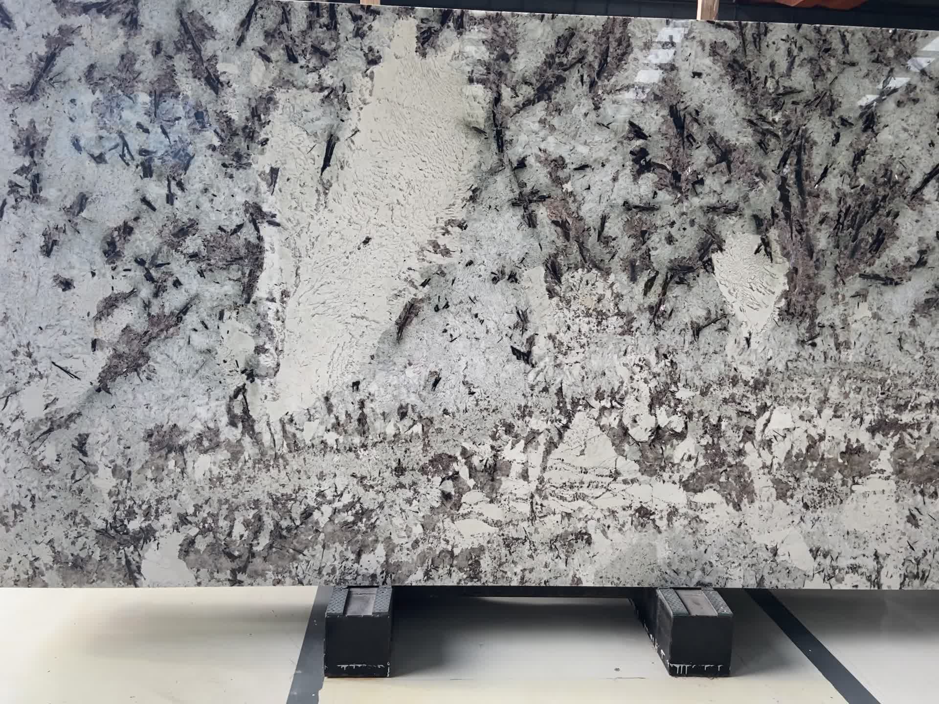 Blue Alaska Granite Slabs Polished Surface