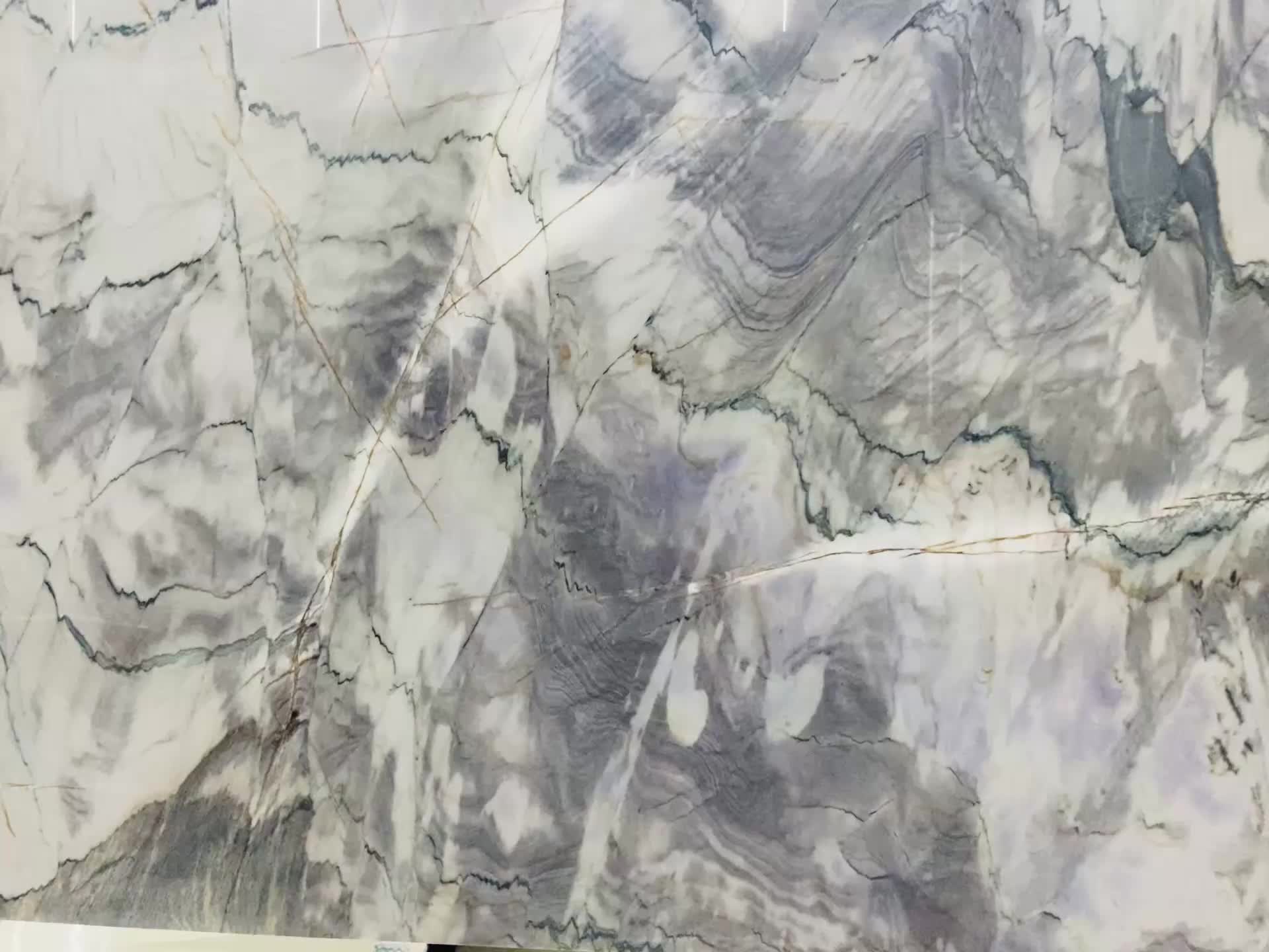 Blue Explosion Quartzite Slabs
