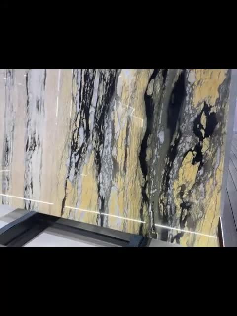Golden Flame Quartzite Slabs For Island Top