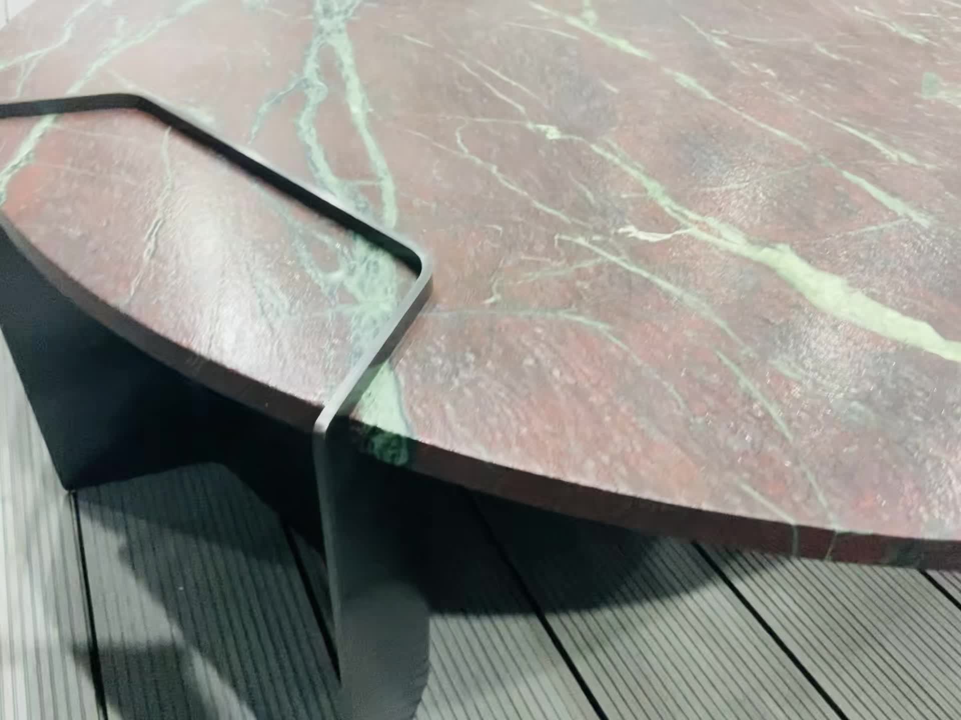 Moulin Rouge Quartzite Leather Surface Coffee Table