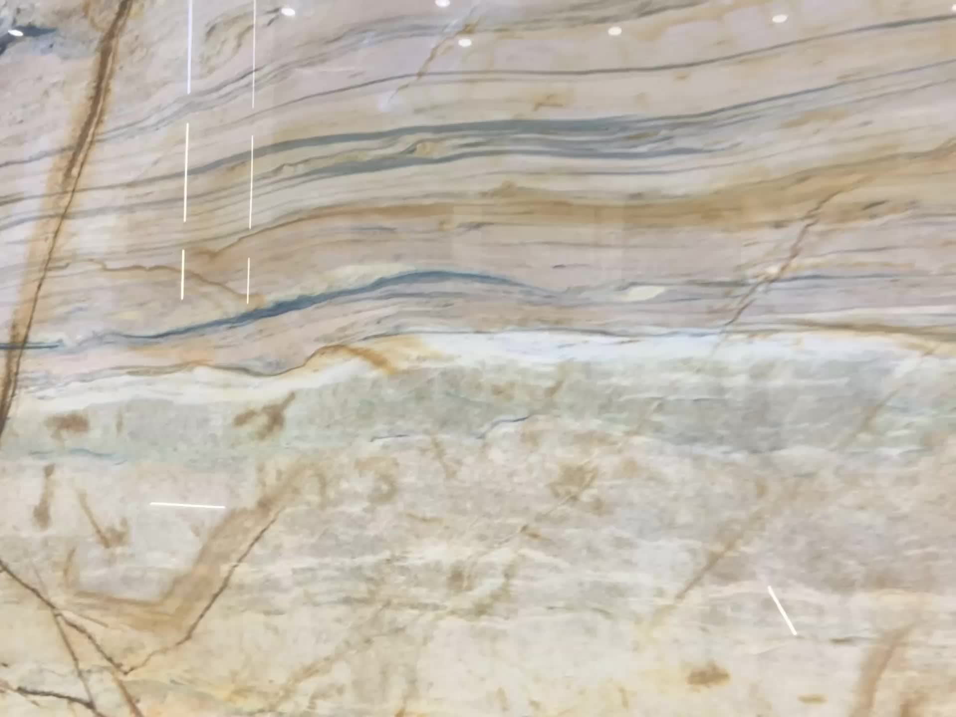 Picasso Silver Quartzite For Kitchen Countertops Slabs