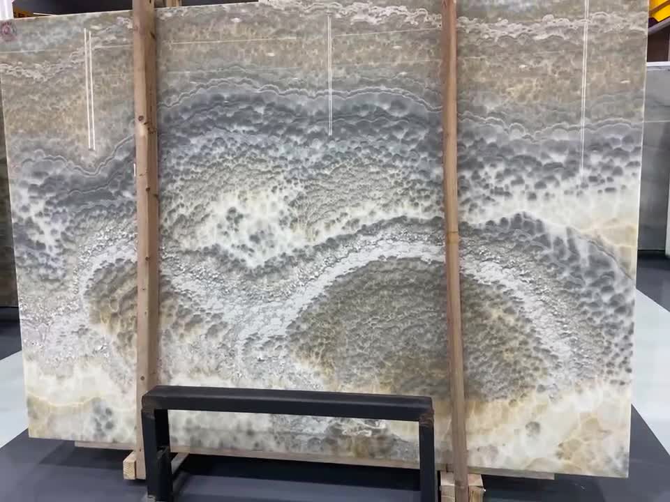 Smoky Grey Onyx Slabs