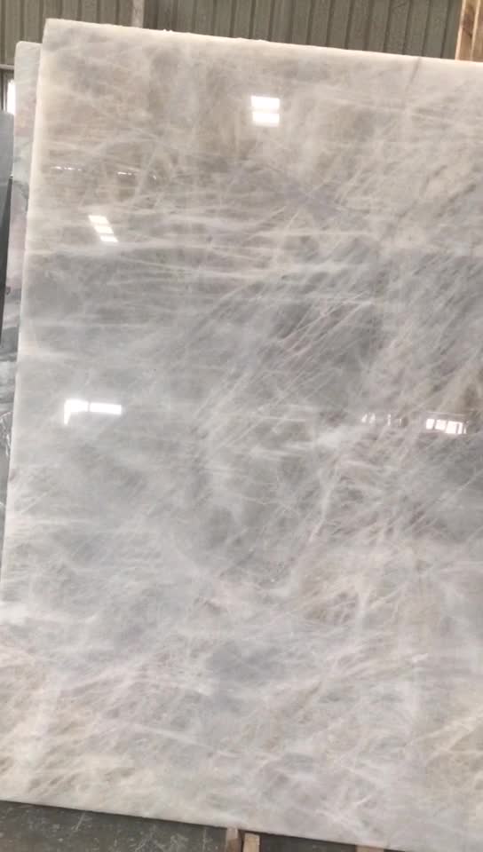 Polished Cristallo White Quartize Slabs