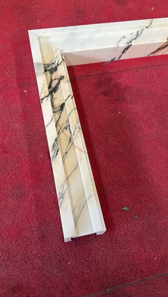 Calacatta Paonazzo Marble Fireplace Mantel